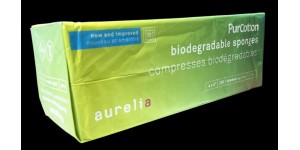  Aurelia Compresses Biodégradables PUR COTON 4 x 4